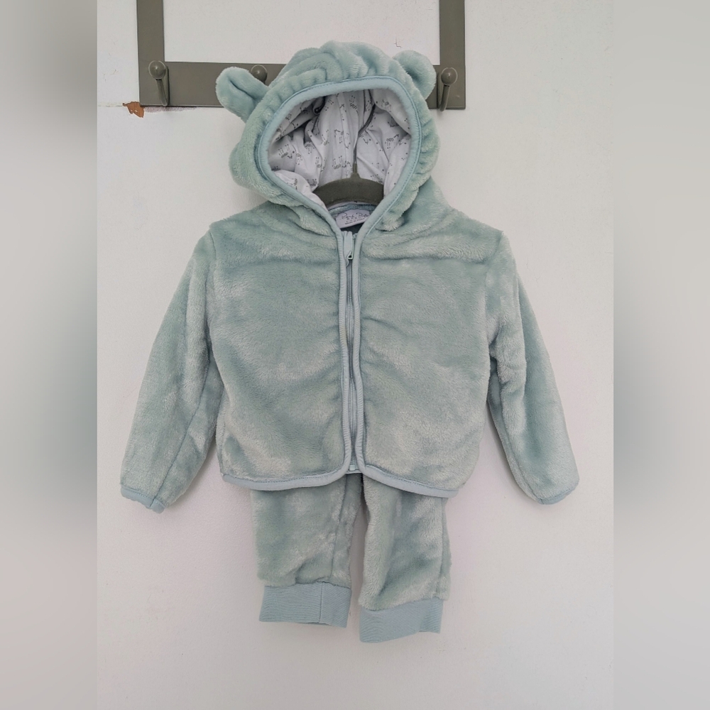Rene Rofe Cozy Baby Fleece Hoodie and Pants Set 6-9 M